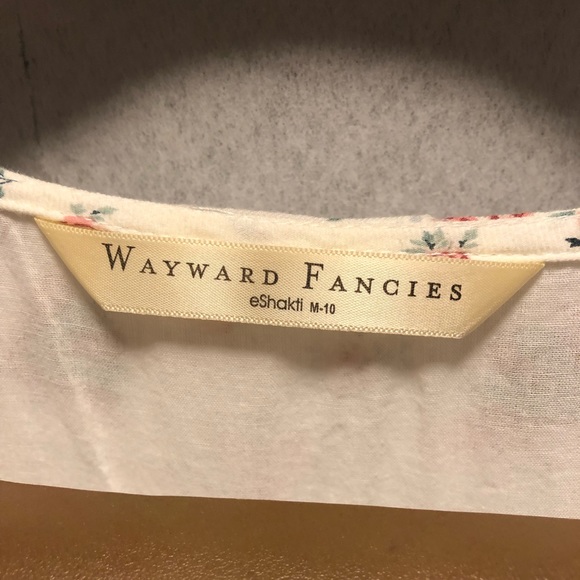 Floral Embroidery Rose Print Cotton Tiered Dress - Picture 6 of 9